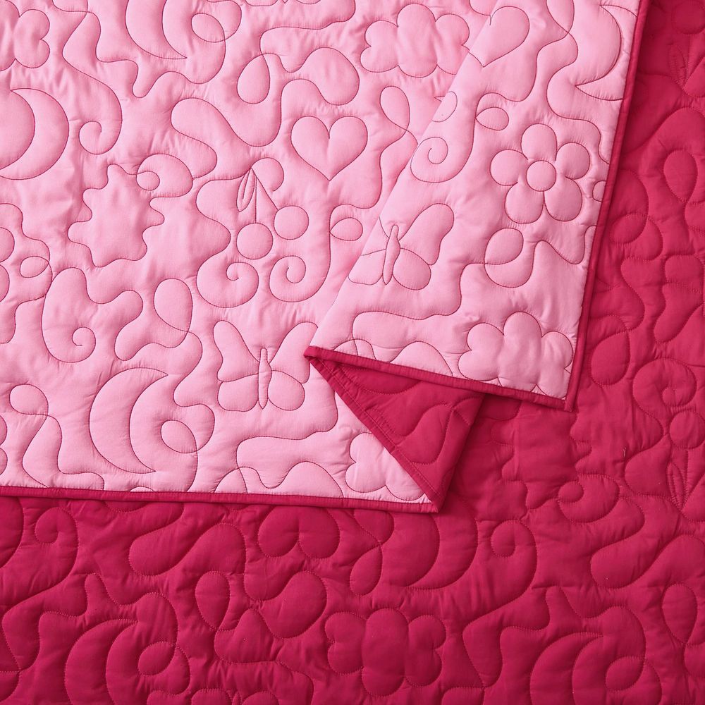 New - Prism Full/Queen Pink Icon Quilted Comforter