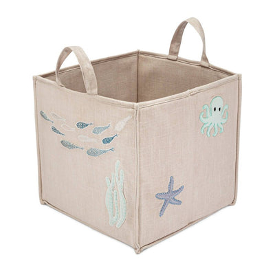 New - Crane Baby Cove Storage Bin - Sea Motifs