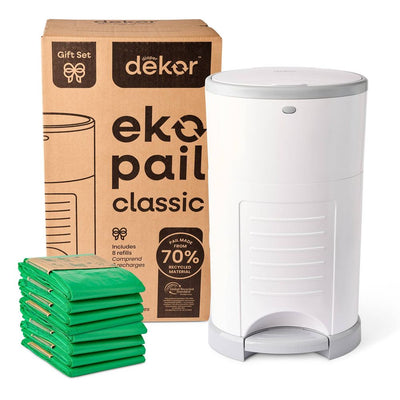 New - Diaper Dekor Eko Classic Diaper Pail Gift Set