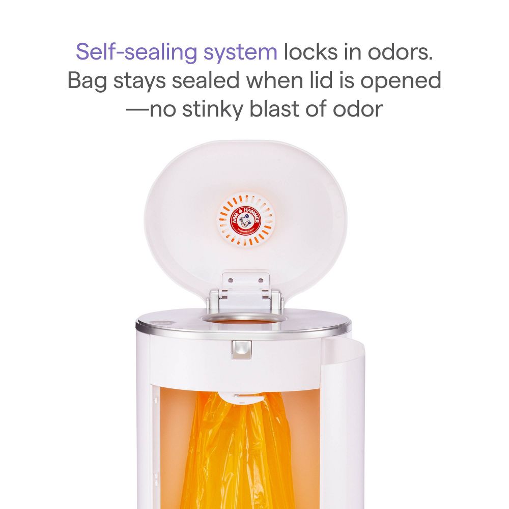 New - Munchkin STEP Diaper Pail, Powered by Arm & Hammer