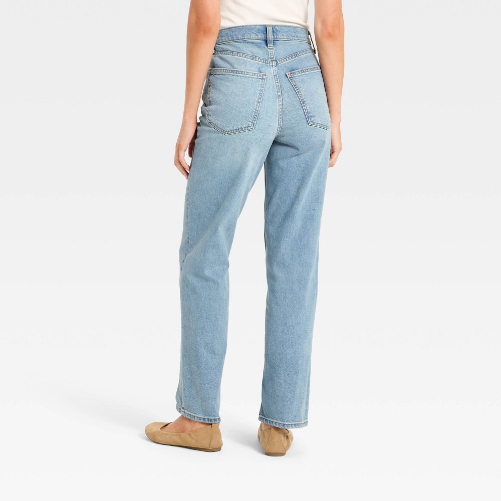 New - Women's Highest-Rise Vintage Straight Jeans - Universal Thread™ Vintage Light Wash 8