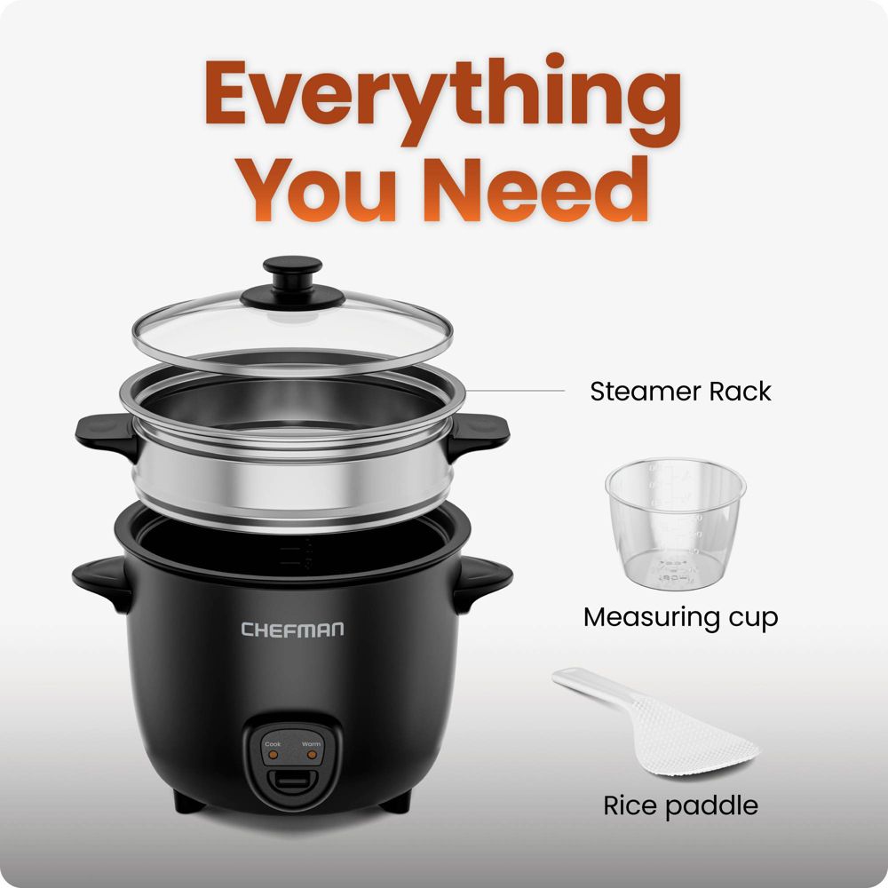 New - Chefman 10 Cup Rice Cooker