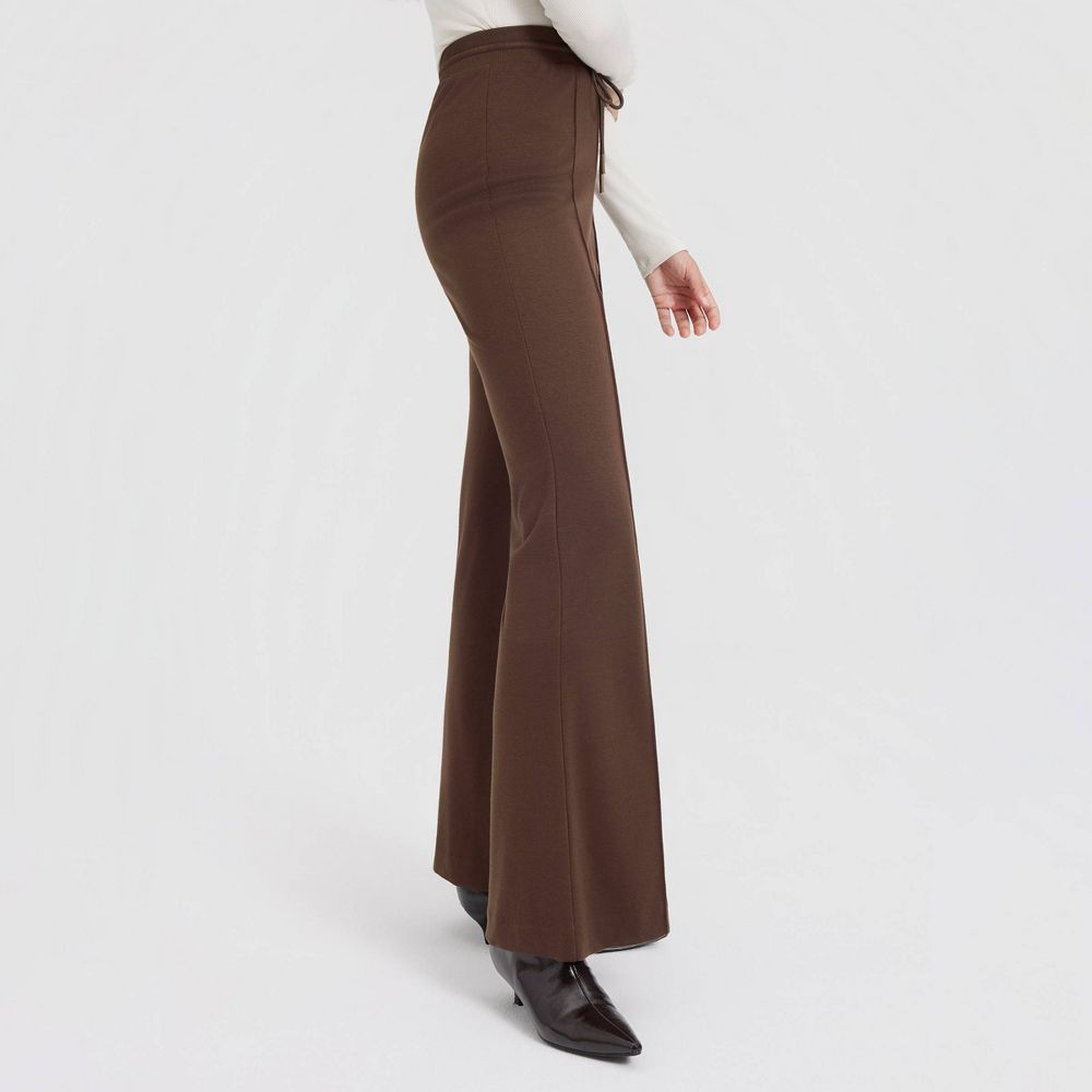 New - Women's Mid-Rise Lounge Pull-On Pants - A New Day™ Brown S