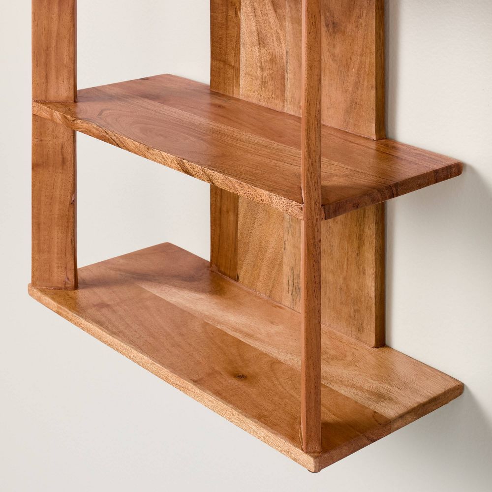 New - 14" Wide 4 Shelf Mid-Century Wall Bookshelf - Hearth & Hand™ with Magnolia