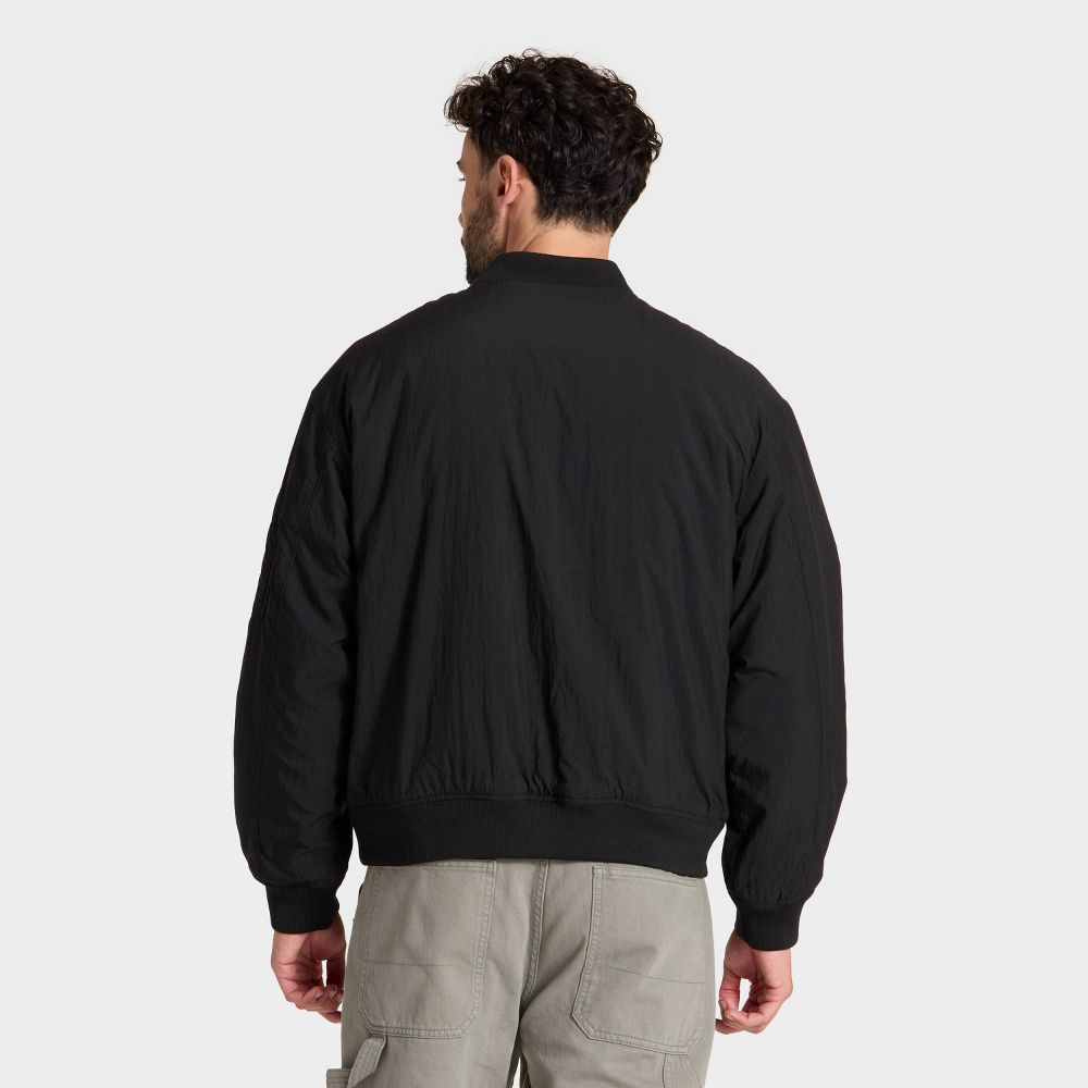 Open Box - Men's Varsity Jacket - Goodfellow & Co™ Black S
