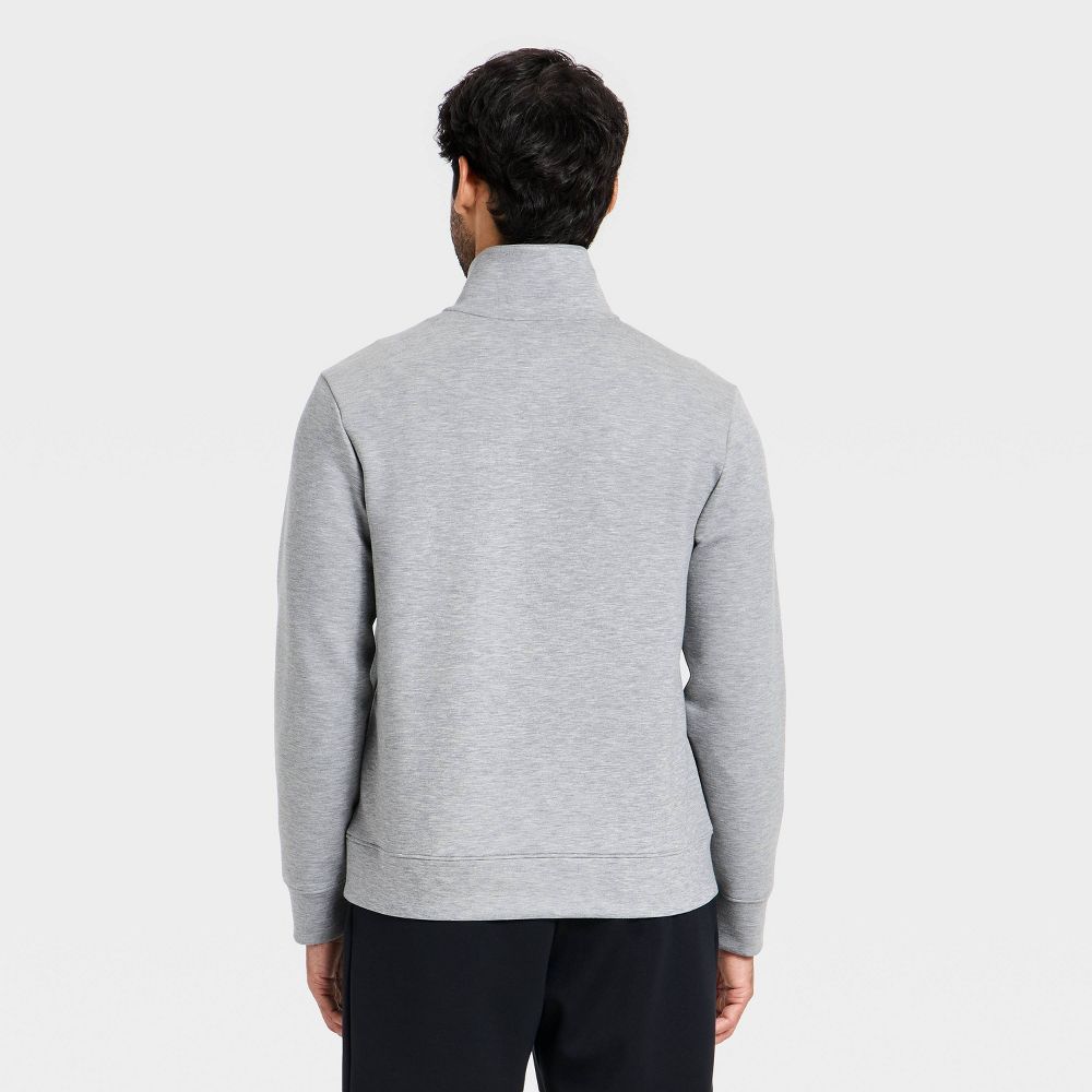 New - Men's Spacer Half Zip Sweatshirt - All In Motion™ Heathered Gray L