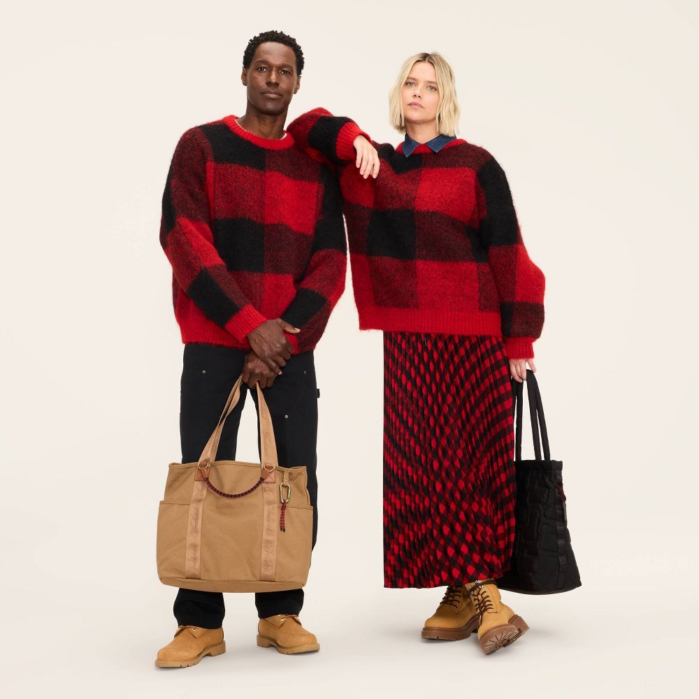 Open Box - Adult Buffalo Check Pullover Sweater - Woolrich x Target Red/Black XL