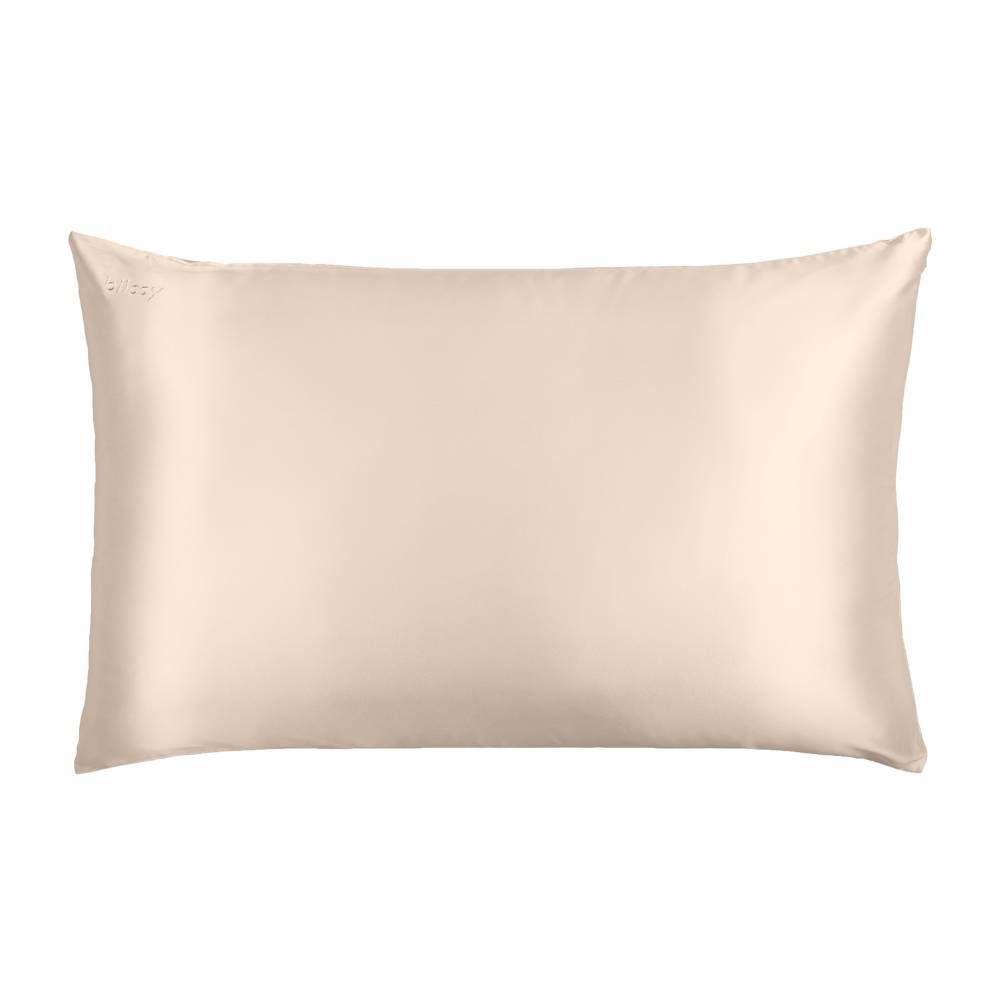 New - Blissy King 600 Thread Count Silk Pillowcase Natural Beige