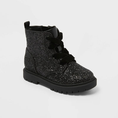 New - Toddler Girls' Khloe Ankle Boots - Cat & Jack™ Black 6T