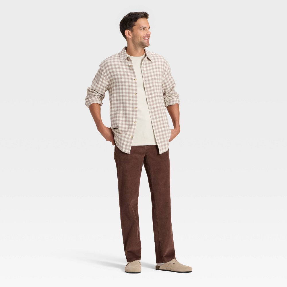New - Men's Straight Fit Corduroy 5-Pocket Pants - Goodfellow & Co™ Brown 30x34
