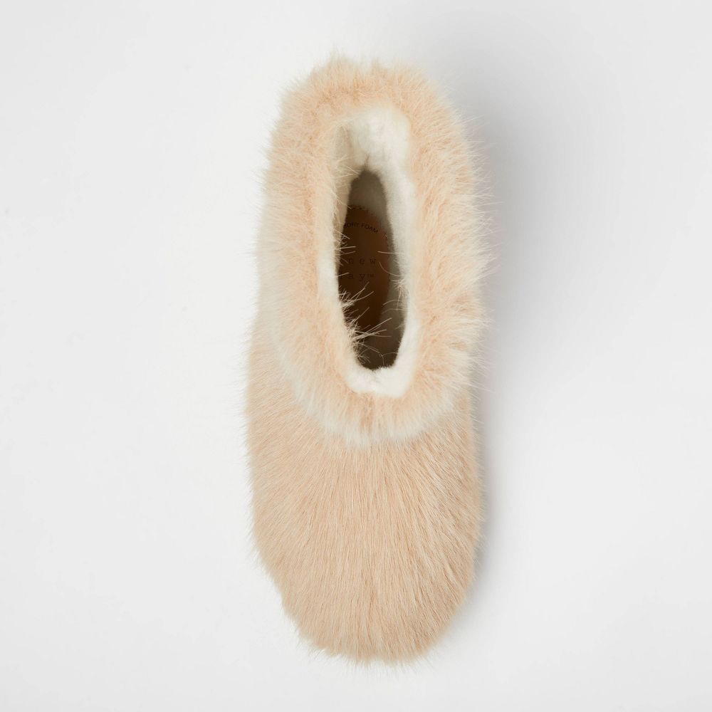 New - Women’s Terra Faux Fur Boots with Memory Foam Insole – A New Day™ Light Brown 9