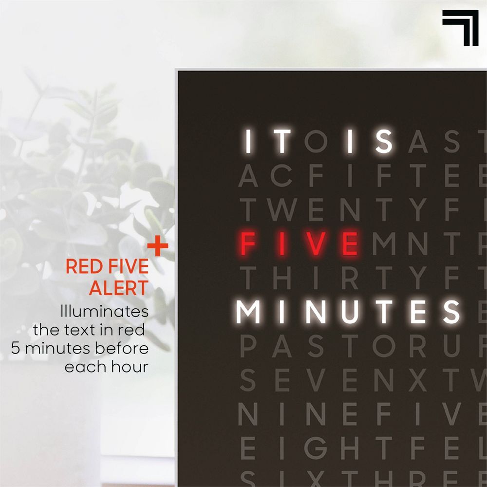 New - Sharper Image LED Word Clock Pro