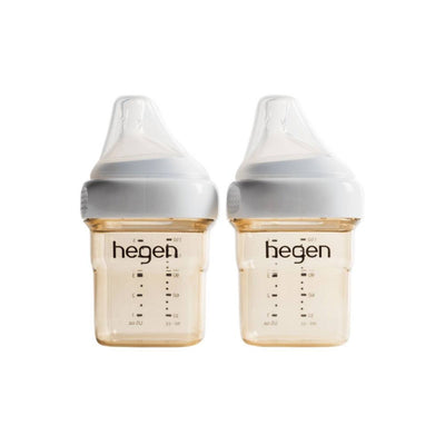 New - Hegen PCTO PPSU Anti-Colic Feeding Bottles - Amber - 5oz/2pk