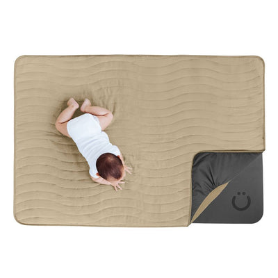 New - Ubbi Baby Play Mat with Soft Washable Cover - Taupe