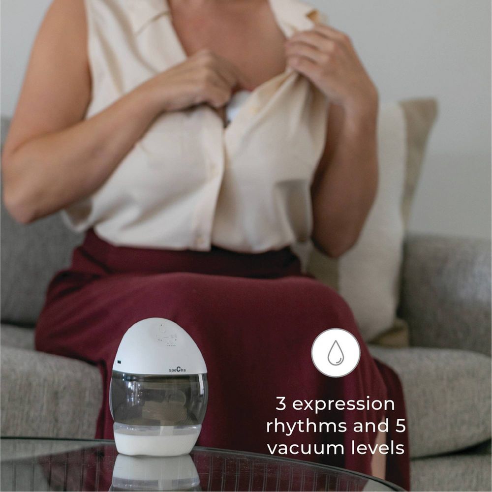 New - Spectra Premier Wearable Electric Breast Pump - Light Gray