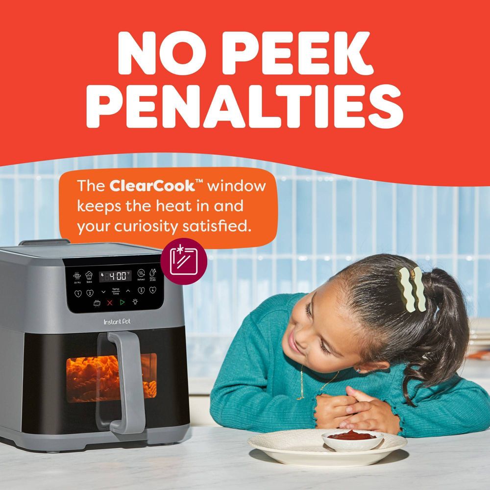 New - Instant Pot 5.3qt Air Fryer with Odor Erase + Clearcook