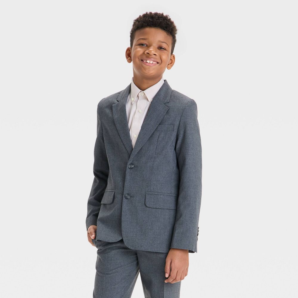 New - Boys' Suit Jacket - Cat & Jack™ Gray 8