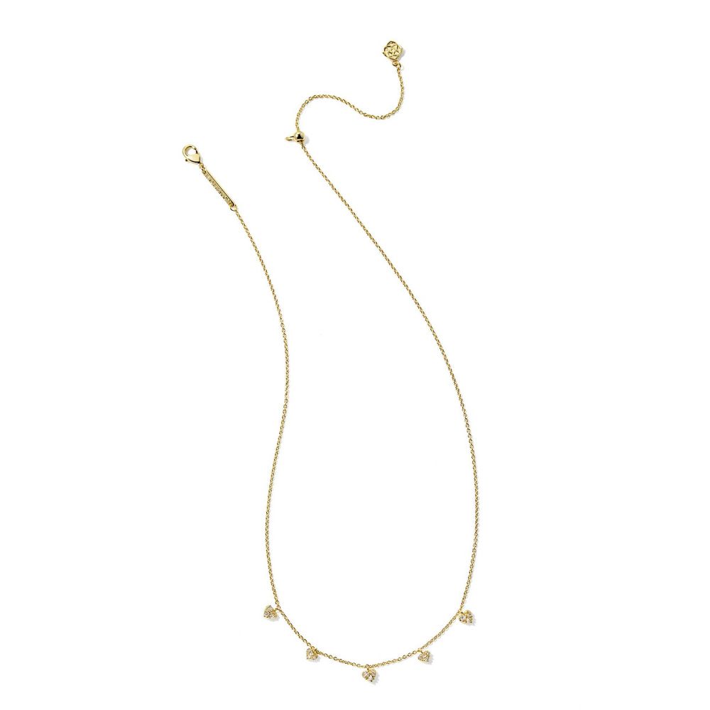 Open Box - Kendra Scott Anna Pave Strand Necklace - Gold
