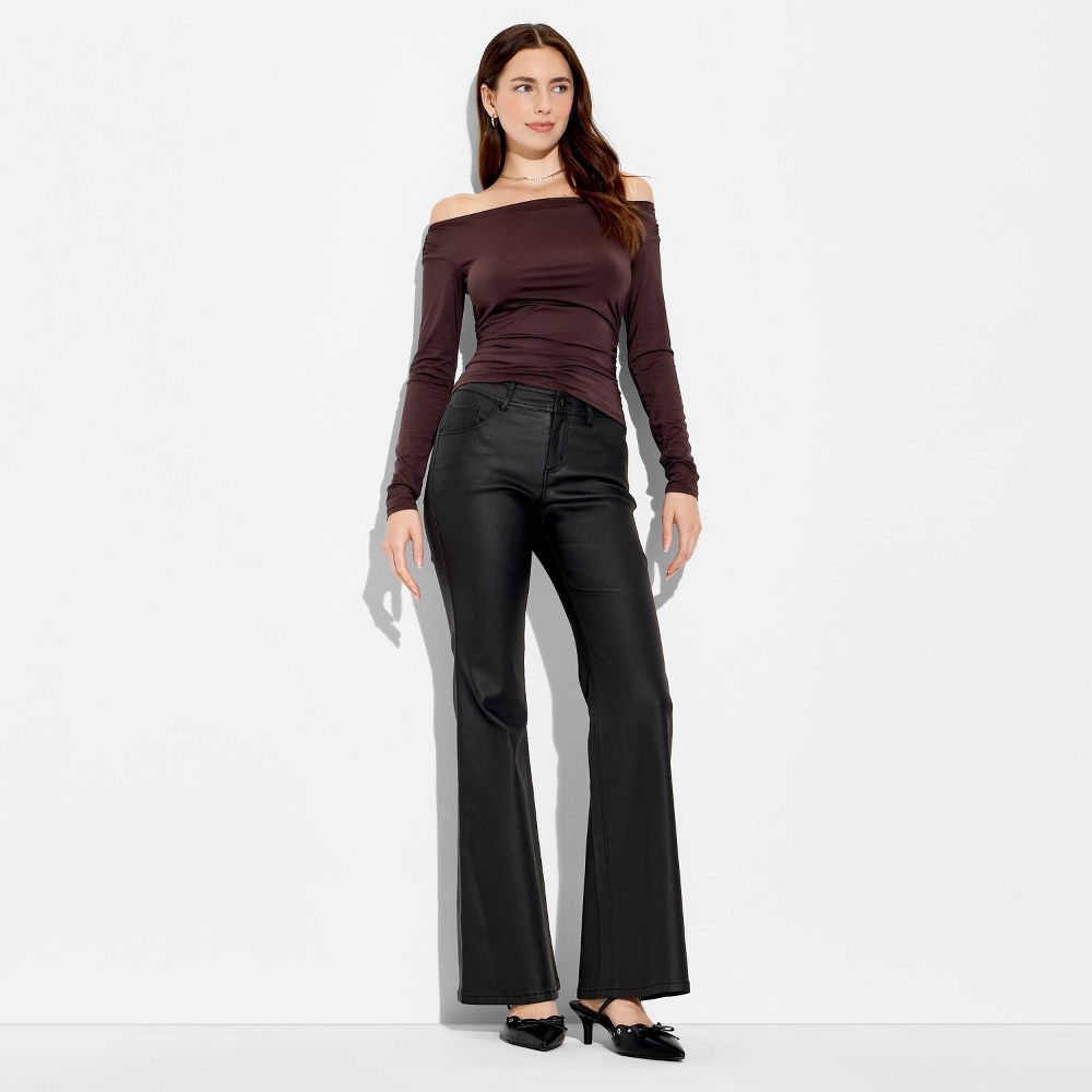 New - Women's Flare Pants - Wild Fable™ Black XL
