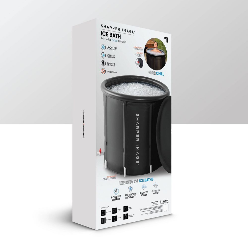 New - Sharper Image 31.5" x 29.5" Ice Bath Portable Cold Plunge