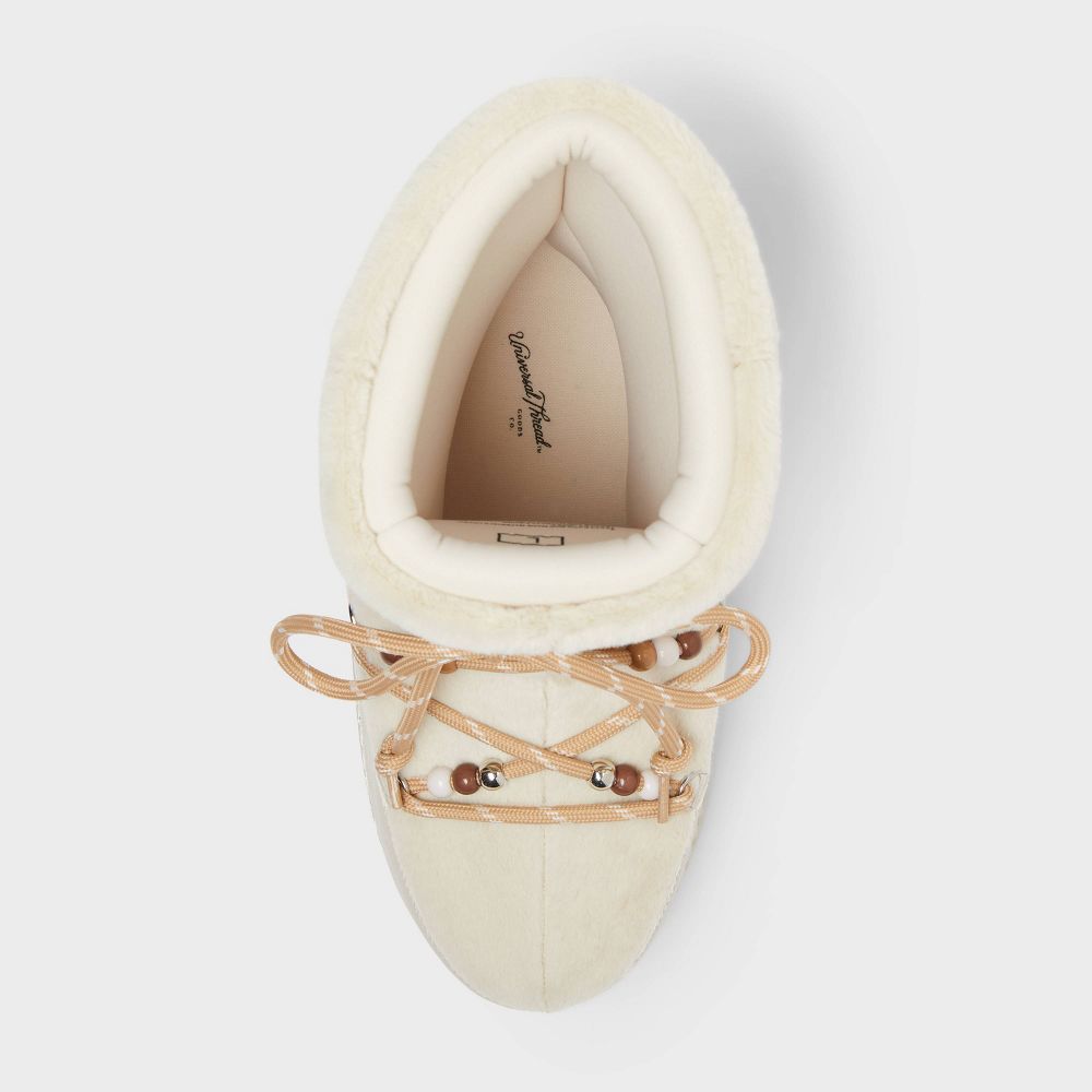 New - Women’s Zenita Boots with Memory Foam Insole – Universal Thread™ Cream 10