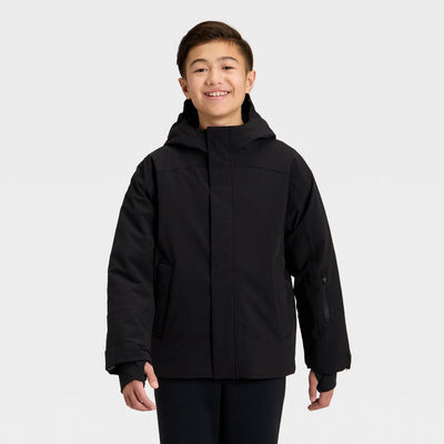 New - Kids' Hooded Snowsport Jacket - All In Motion™ Black S