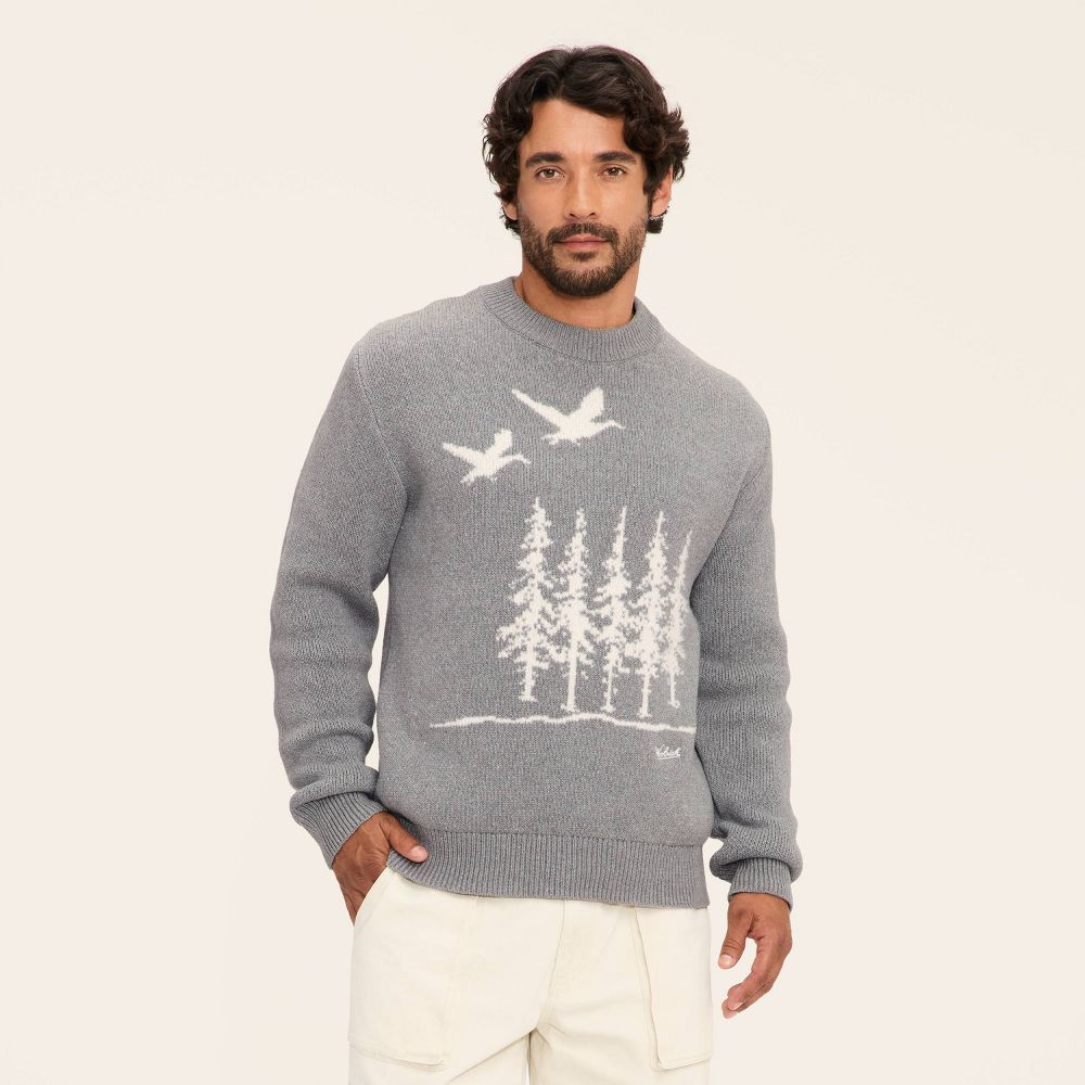 Open Box - Adult Scenic Pullover Sweater - Woolrich x Target Heather Gray XXL