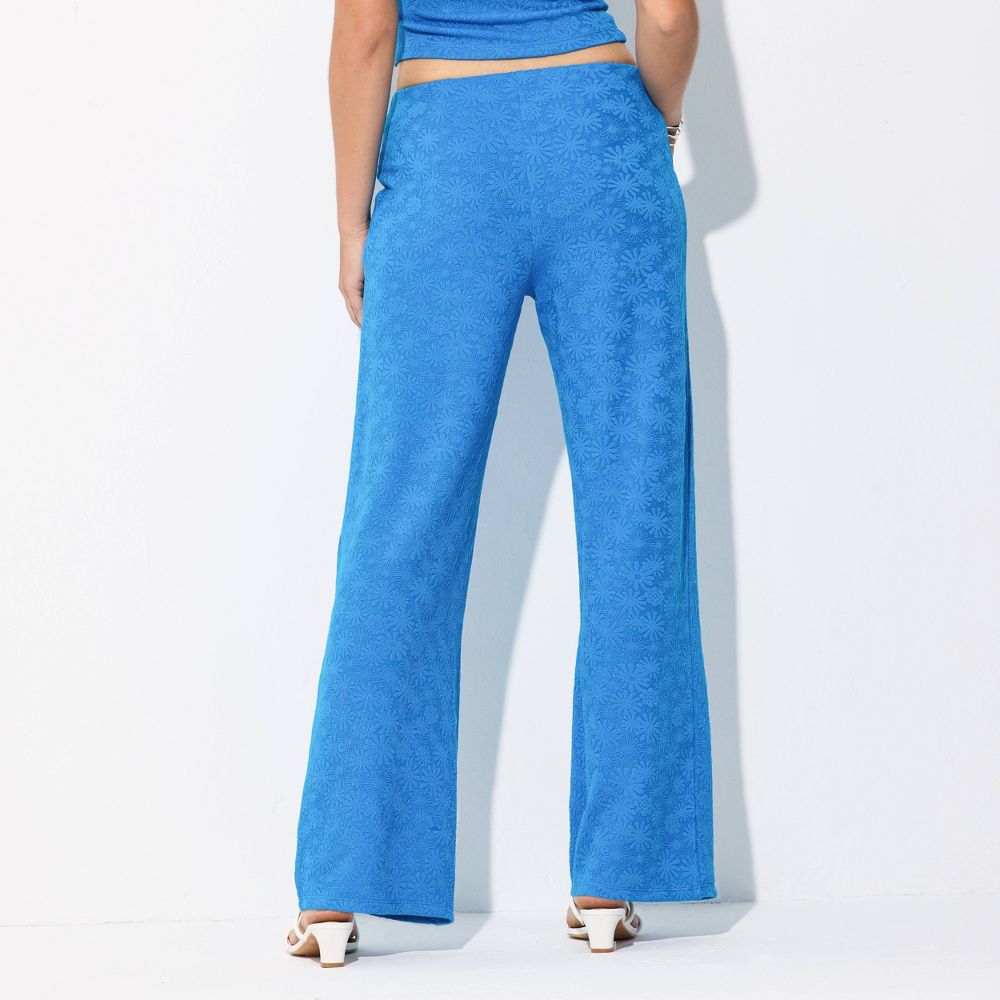New - Women's Knit Wide Leg Pants - Wild Fable™ Blue XXL