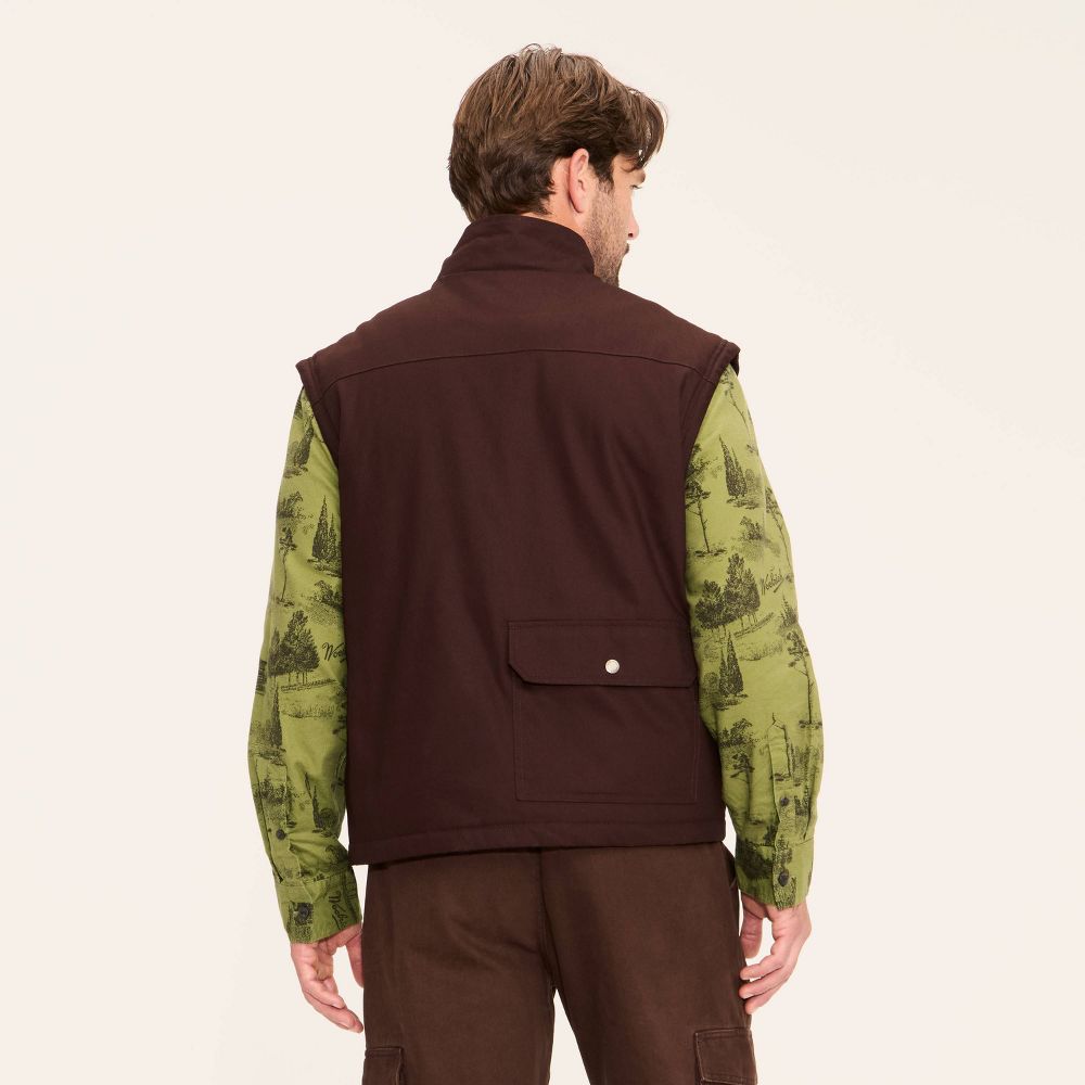 New - Men's Fisherman Vest - Woolrich x Target Brown S