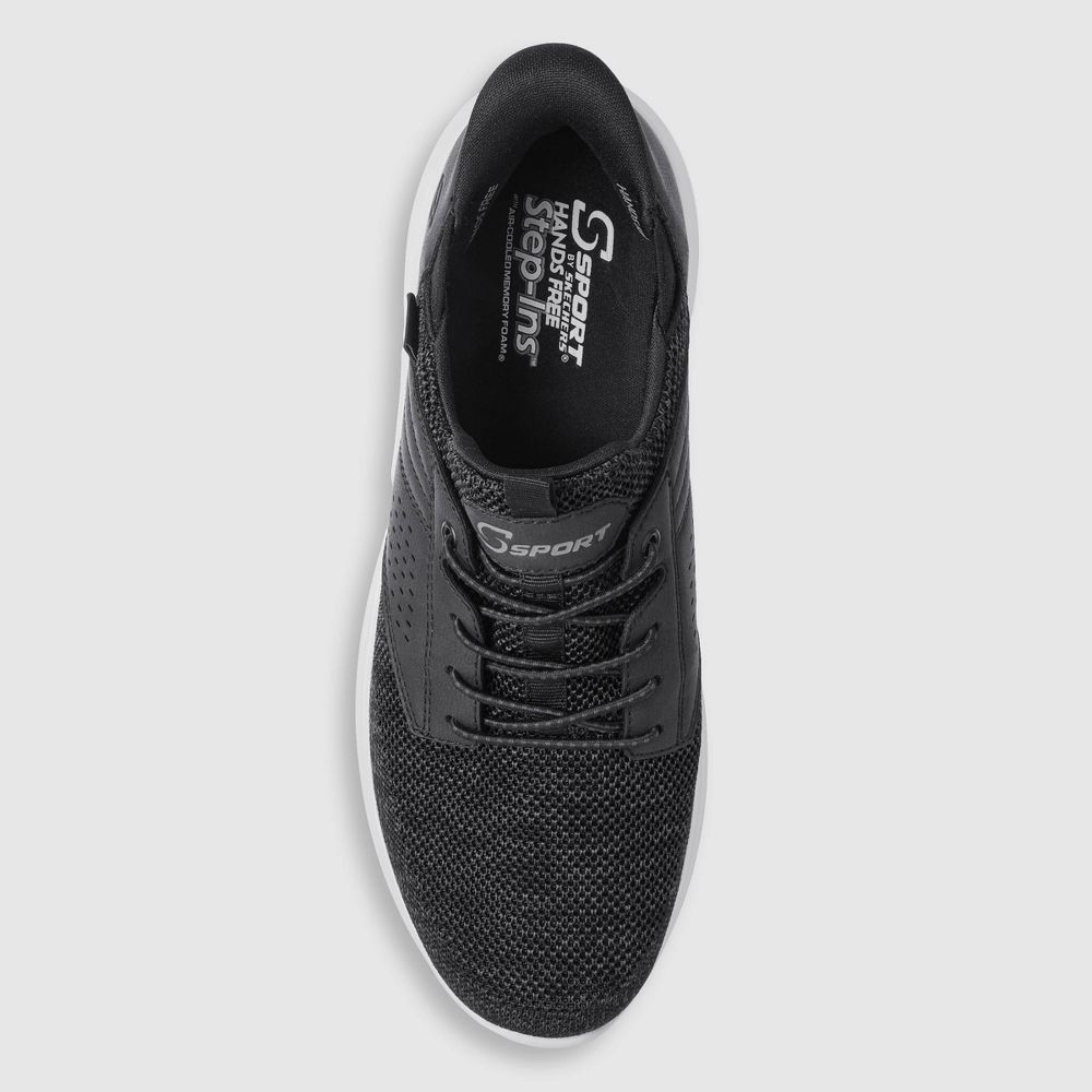 New - S Sport By Skechers Men's Murphy Sneakers - Black 10.5