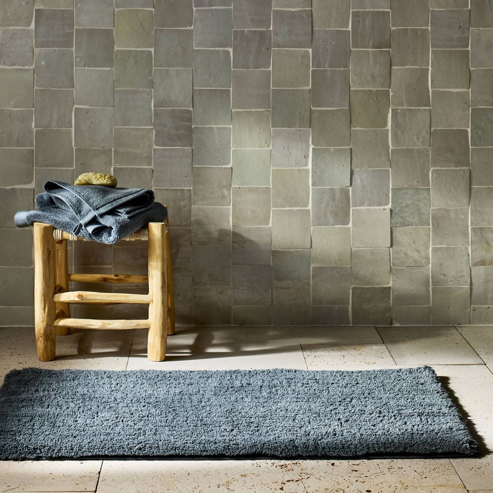 New - 21"x34" Modal Plush Bath Rug Mineral Gray - Casaluna™