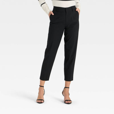Open Box - Women's Tapered Ankle Pants - A New Day™ Black 16
