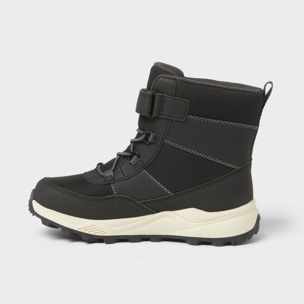 New - Kids' Noah Hiker Winter Boots - Cat & Jack™ Black 13