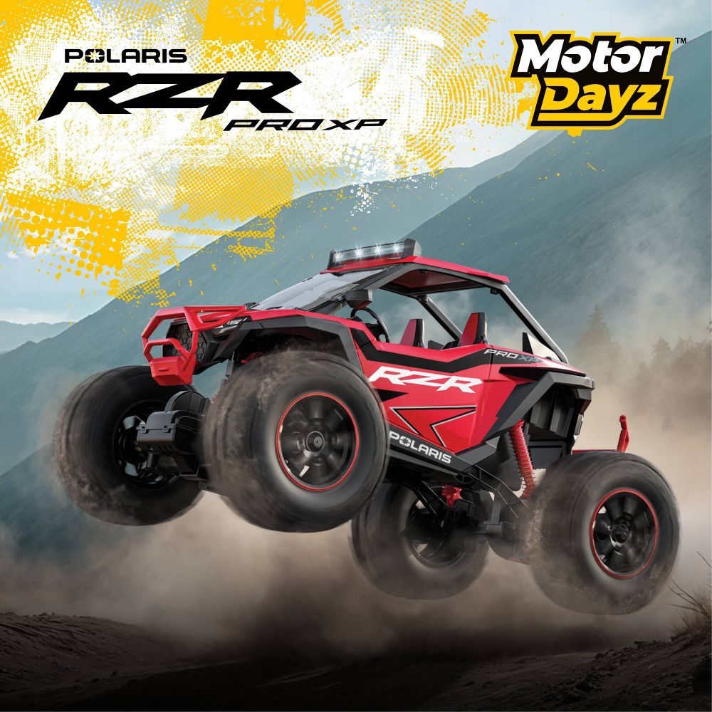 Open Box - Motor Dayz Polaris Red Remote Control Vehicle 1:5 Scale