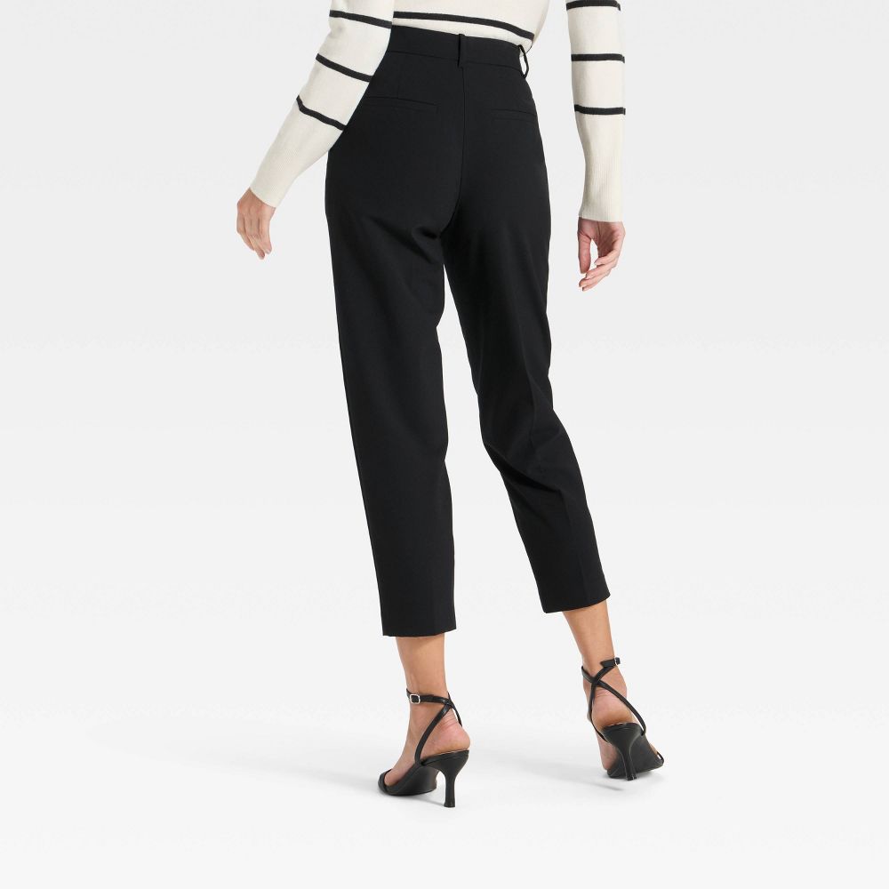 Open Box - Women's Tapered Ankle Pants - A New Day™ Black 16
