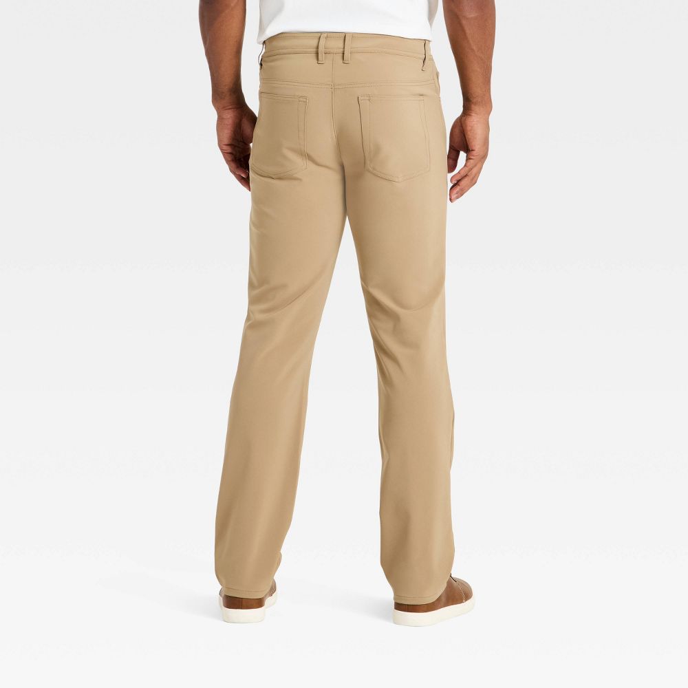 New - Men's Slim Straight Fit Five Pocket Pants - Goodfellow & Co™ Tan 32x30