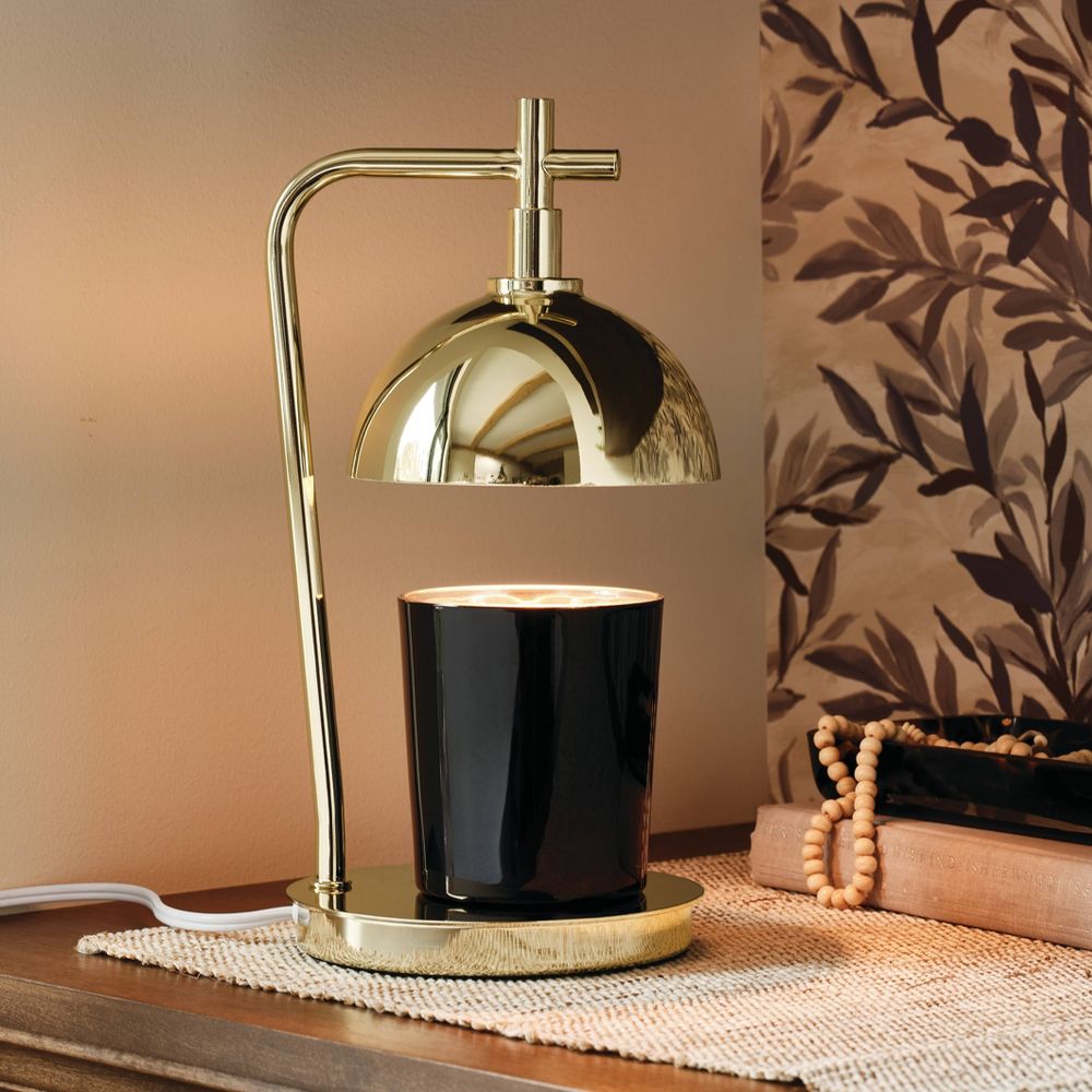 New - Round Shade Candle Lamp Warmer Gold - Threshold™