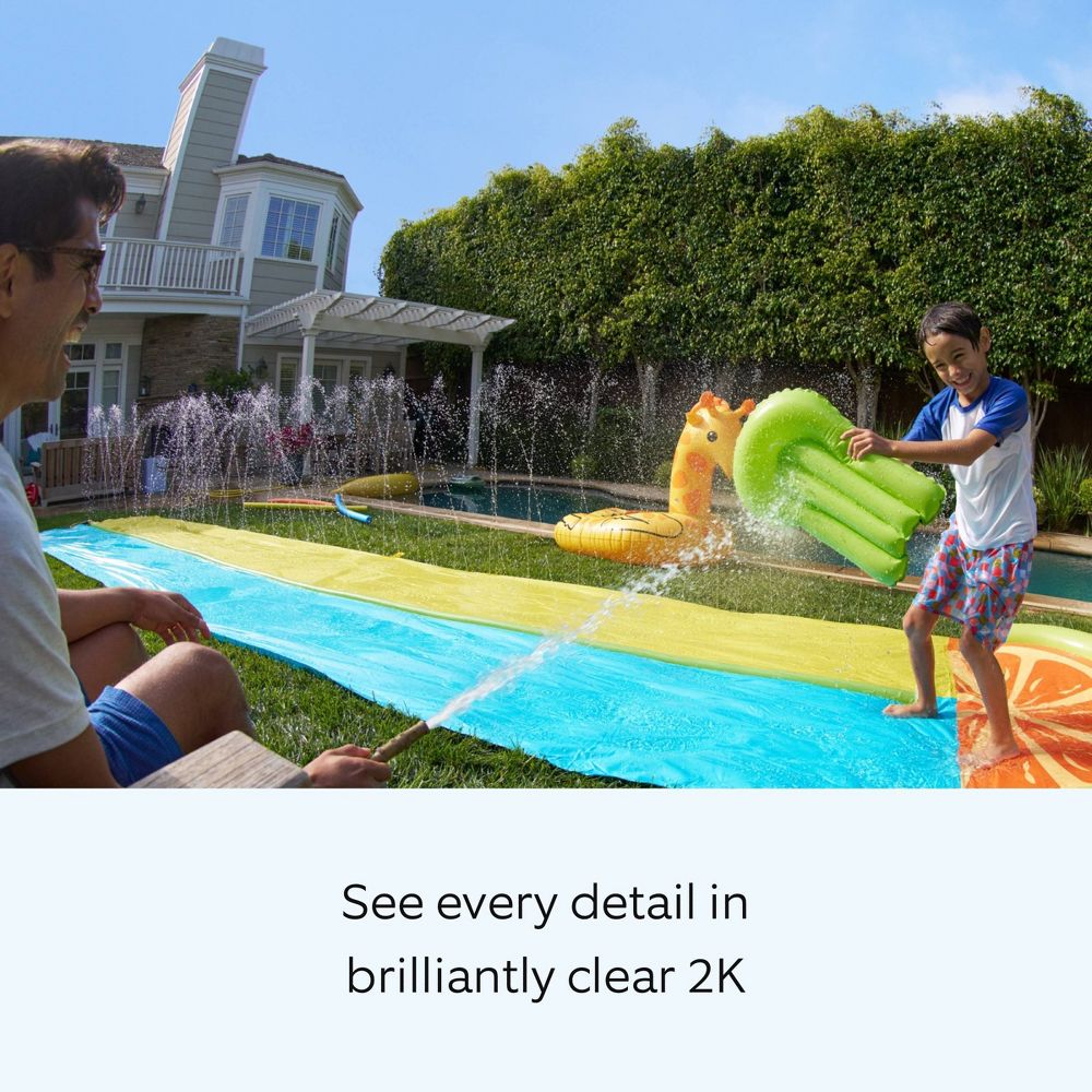 New - Ring Outdoor Cam Plus Battery 2K Video with Low-Light Vision and Flexible Mounting - Black