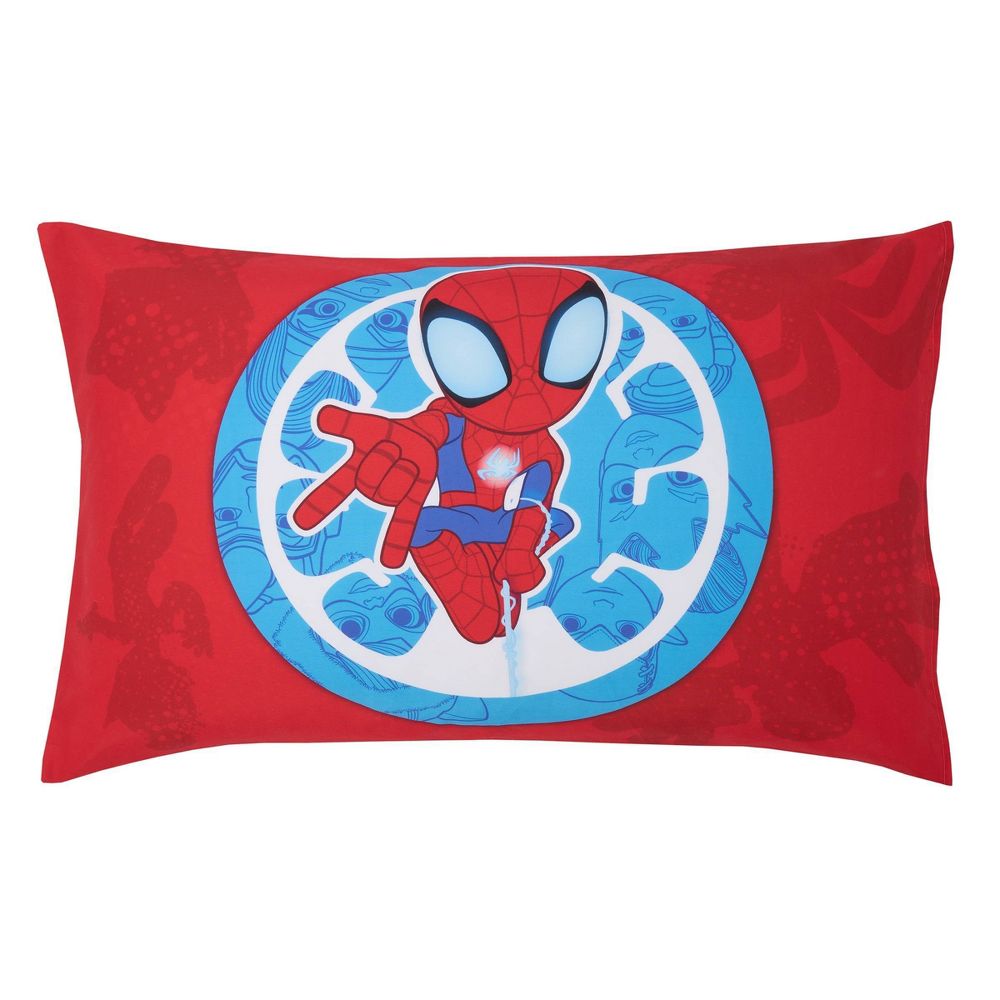 New - 4pc Toddler Spidey and His Amazing Friends Reversible Bed Set