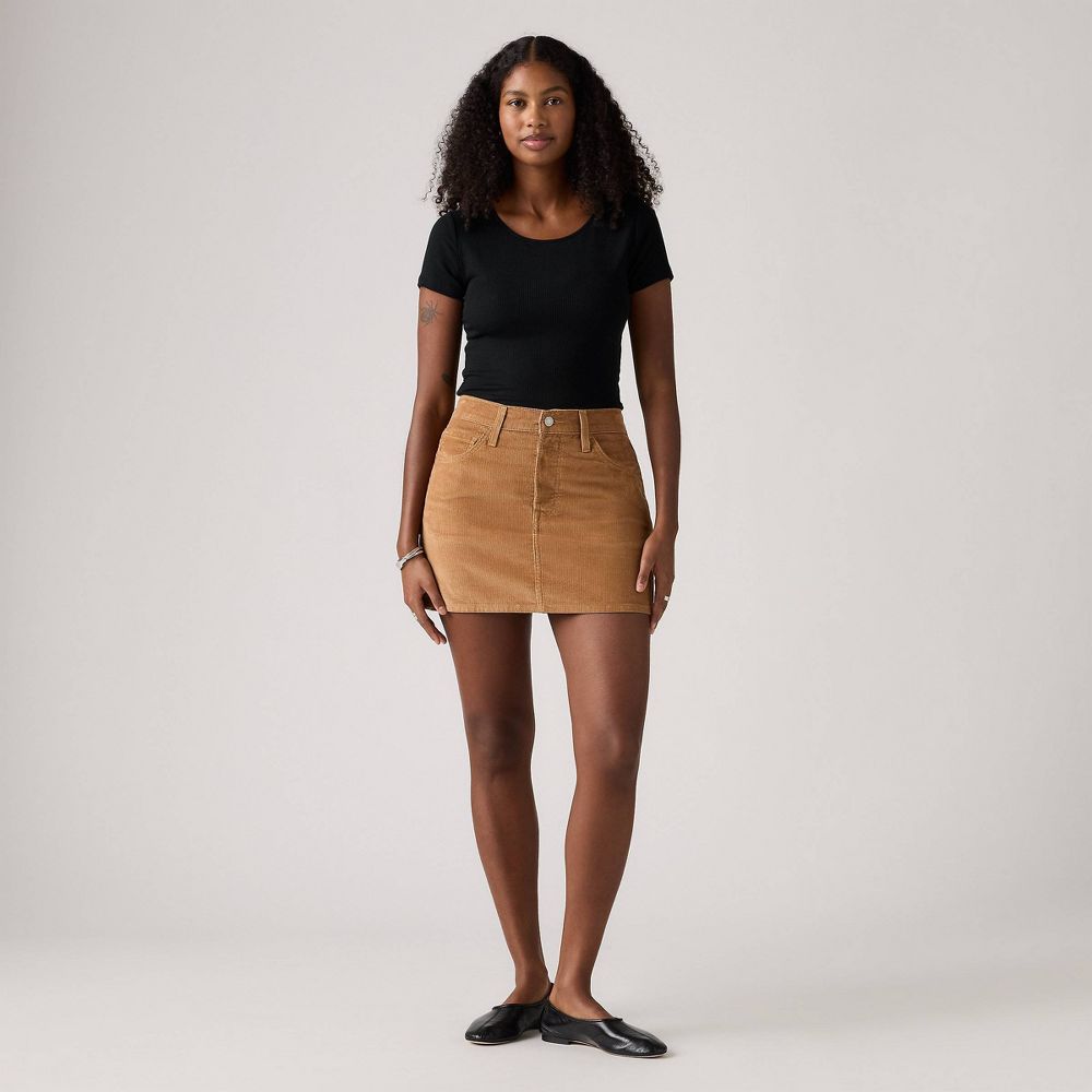 New - Levi's® Women's Icon Mini Skirt - Sweet Honey Cord 29