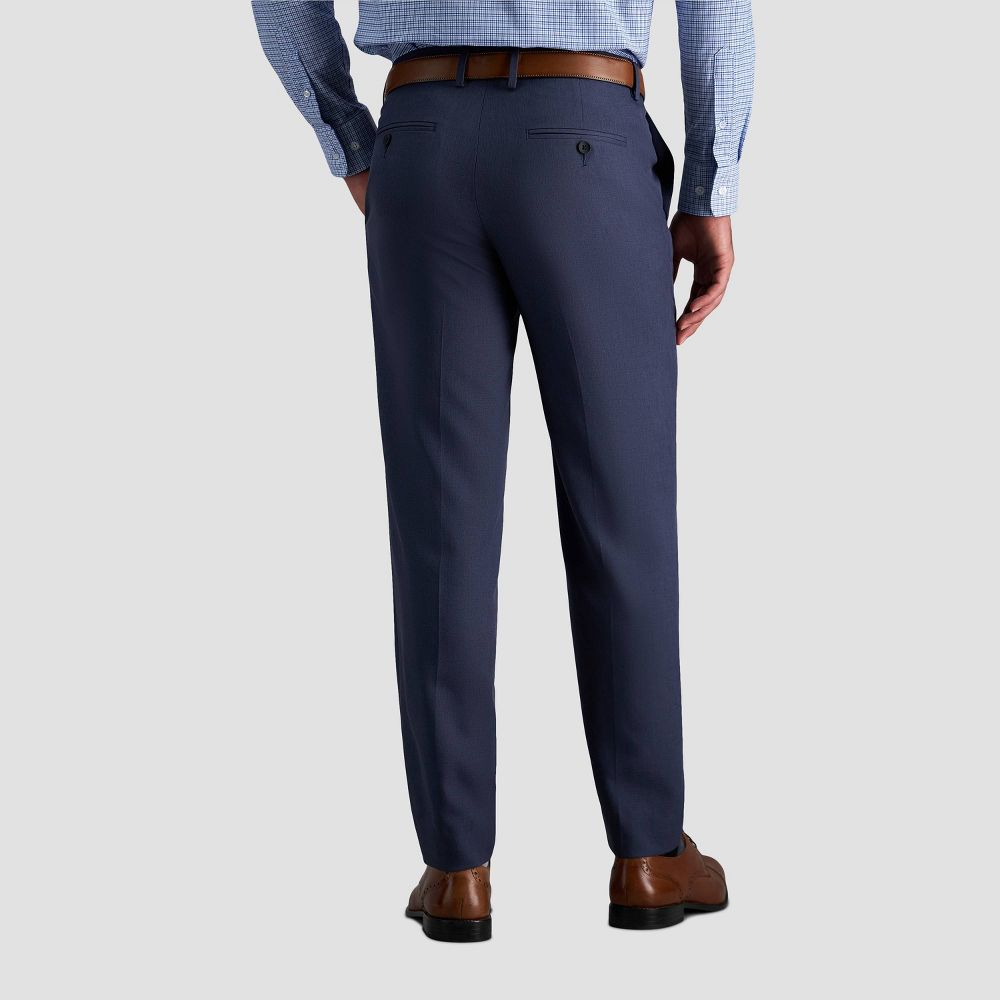 New - Haggar H26 Men's Stretch Slim Fit Pants - Blue 36x32
