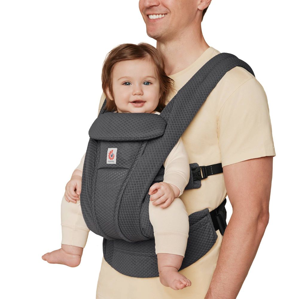 New - Ergobaby Omni Deluxe Mesh All-in-One Baby Carrier - Graphite Gray