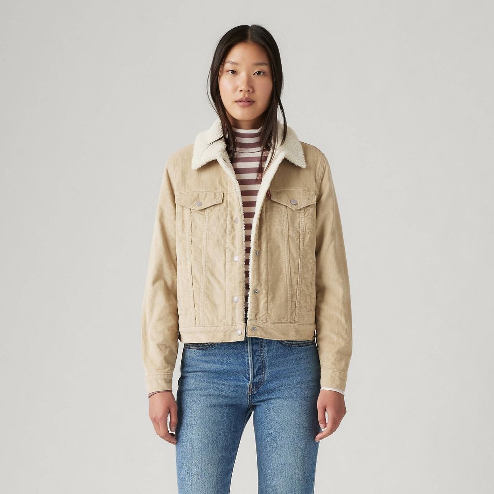 New - Levi's® Women's Original Trucker Jacket - White Pepper XL