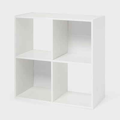 New - 11" 4 Cube Book Shelf White - Brightroom™