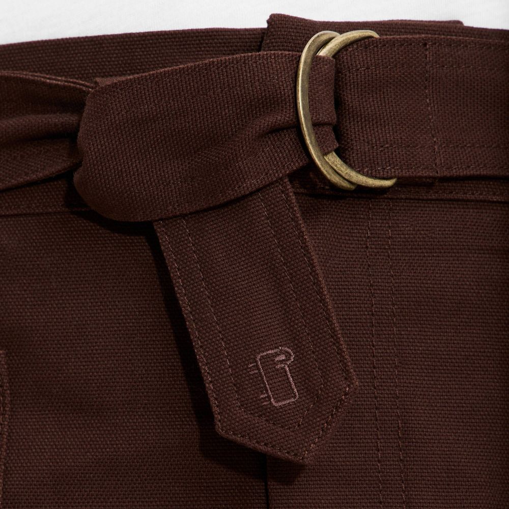 Open Box - Women's Belted Mini A-Line Skirt - Woolrich x Target Brown M