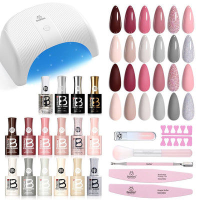 Open Box - Beetles 12 Colors All In One Nail Polish Starter Kit - 12ct
