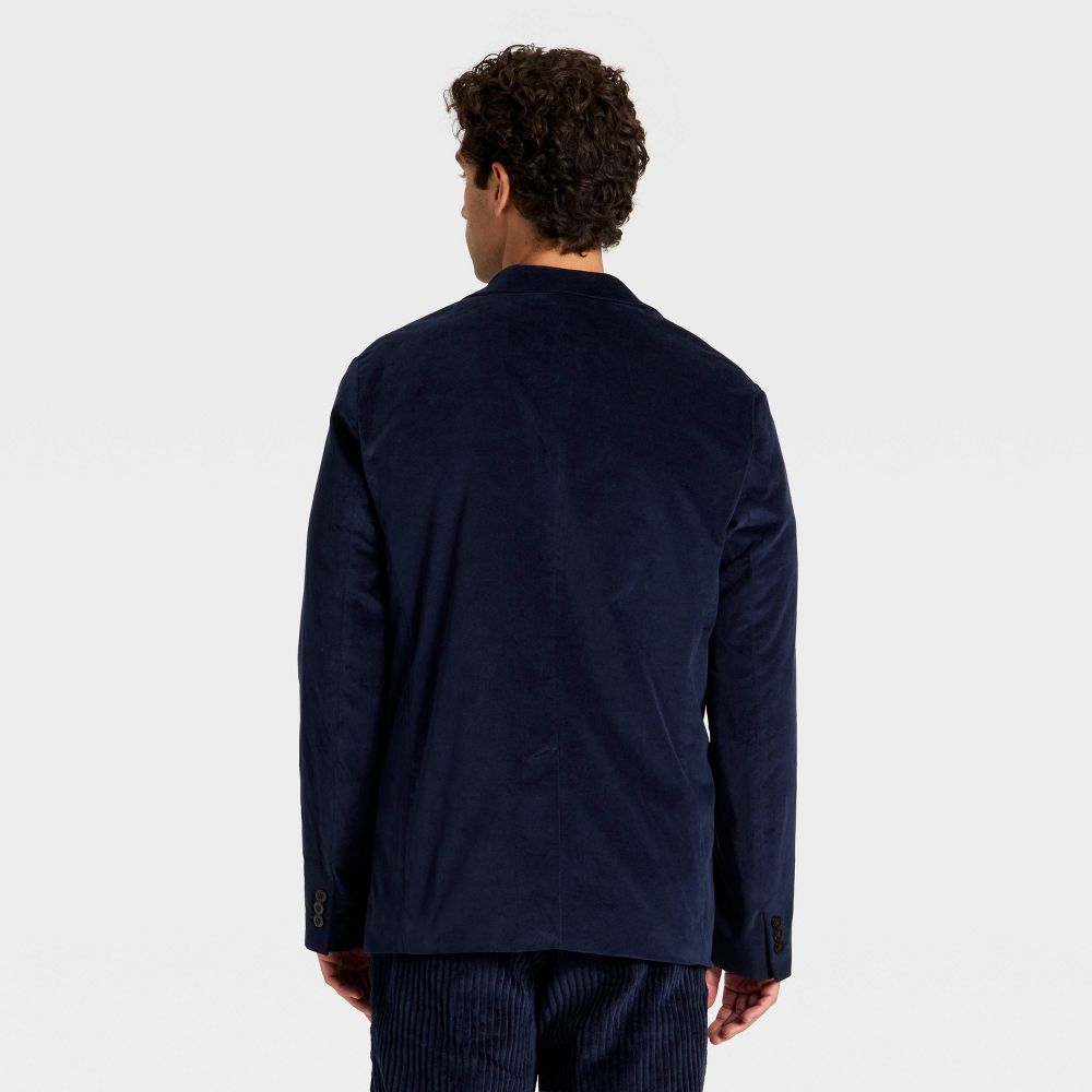 New - Houston White Men's Velvet Blazer - Blue M