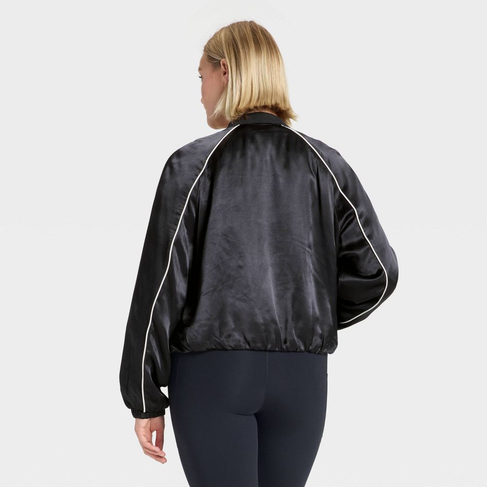 New - Women's Piped Track Jacket - All In Motion™ Black XS