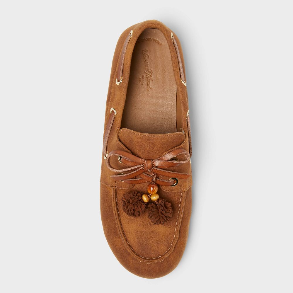 New - Women’s Midge Flats with Memory Foam Insole - Universal Thread™ Chestnut 6