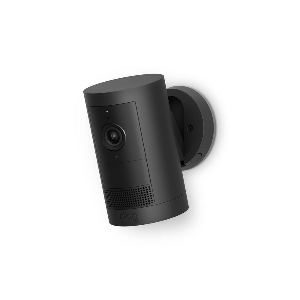 New - Ring Outdoor Cam Plus Battery 2K Video with Low-Light Vision and Flexible Mounting - Black